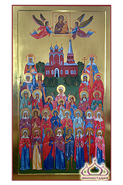 Икона собора избранных святых жен