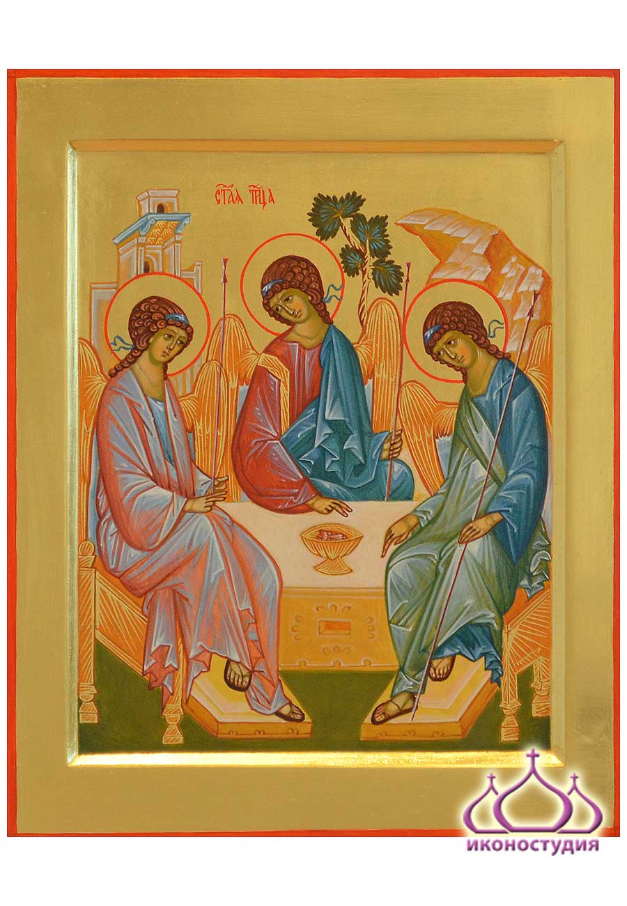 Икона Святой Троицы "Гостеприимство Авраама"